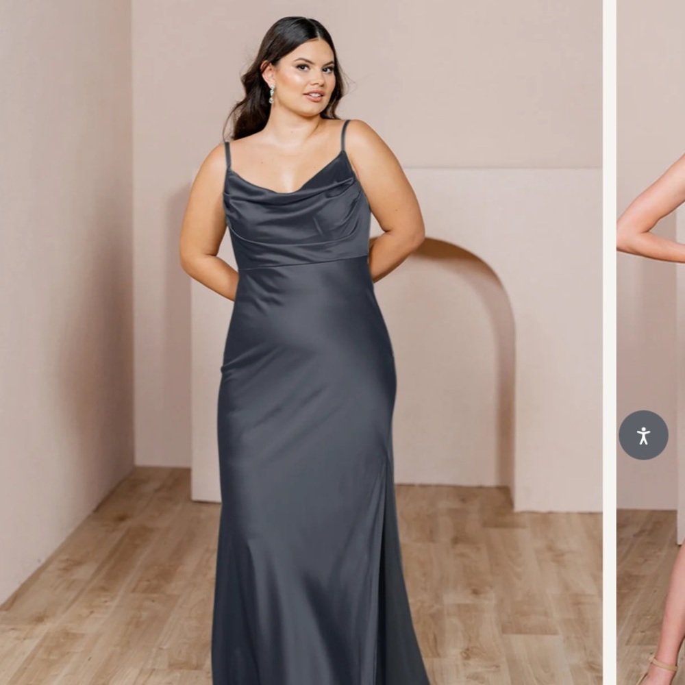 Black, Skye Satin Bridesmaid Dress OR guest dress!